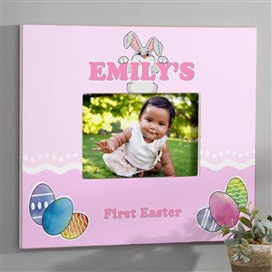 Bunny Love Personalized Easter Picture Frame 5x7 Wall
