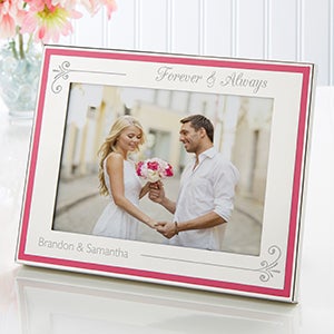 Forever & Always Engraved Passionately Pink Frame