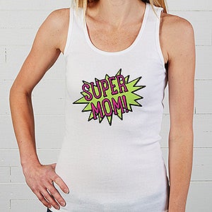 Super Hero Personalized White Tank