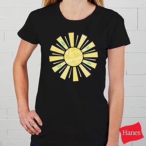 You Are My Sunshine Personalized Ladies Fitted Tee