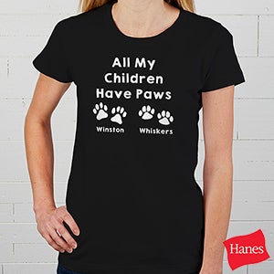 Love For Pets Personalized Ladies Fitted Tee