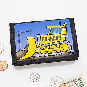 Construction Truck Personalized Wallet