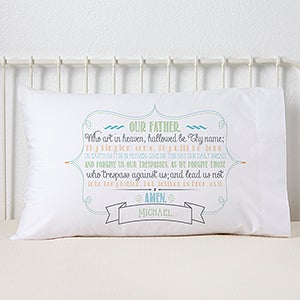 The Lord's Prayer Personalized Pillowcase