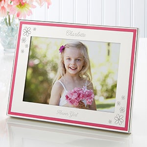 My Flower Girl Personalized Pink & Polished Frame