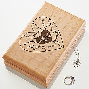 Together We Make a Family Engraved Jewelry Box