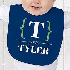 Personalized Baby Bib - Name Bracket