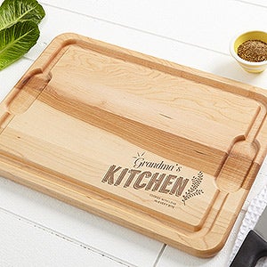 Her Kitchen Personalized Extra Large Cutting Board-15x21