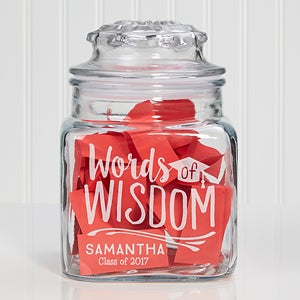 Graduation Wishes & Memories Personalized Jar