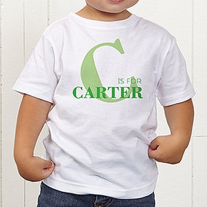 Alphabet Fun Personalized Toddler T-Shirt