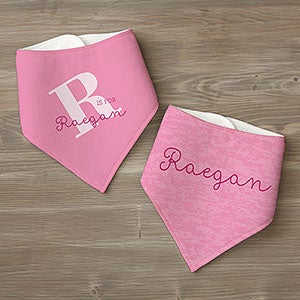 Personalized Bandana Bibs - Alphabet Fun