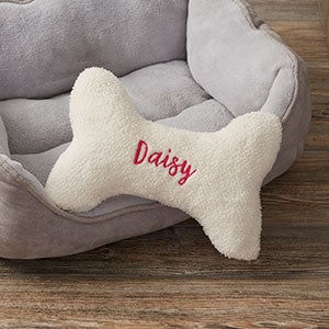 Personalized Dog Bone Pet Pillow - Small