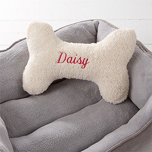 Personalized Small Dog Bone Pet Pillow
