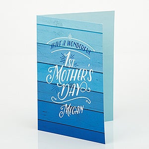 First Mother's Day Personalized Greeting Card