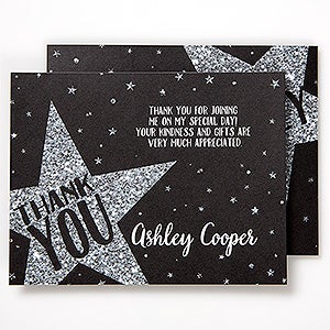 Shining Star Personalized Thank You Cards