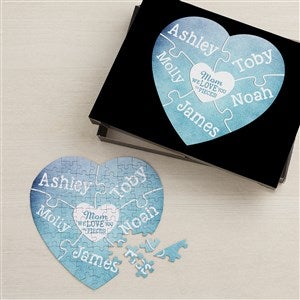 Personalized Heart Puzzle - We Love You To Pieces