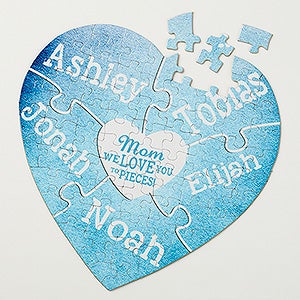 Personalized Heart Puzzle - We Love You To Pieces