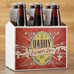 Dad's Ale Personalized Beer Bottle Carrier