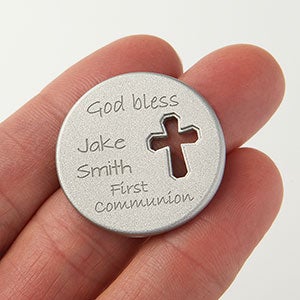 Holy Day Personalized Cross Pocket Token