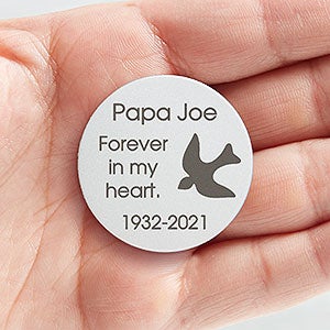Personalized Memorial Dove Pocket Token - Lost Love