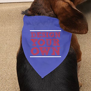 Design Your Own Royal Blue Dog Bandana