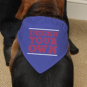 Design Your Own Personalized Dog Bandana - Royal Blue