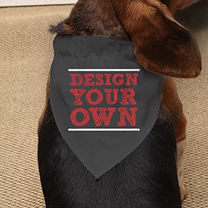 Design Your Own Black Dog Bandana
