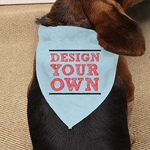 Design Your Own Light Blue Dog Bandana