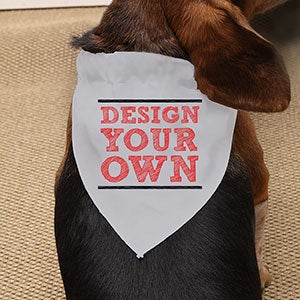 Design Your Own Grey Dog Bandana