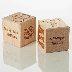 Our Special Day Personalized Wedding Wood Block