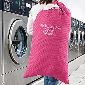 Write Your Own Embroidered Laundry Bag