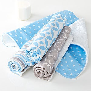 Trendy Baby Boy Burp Cloth Set