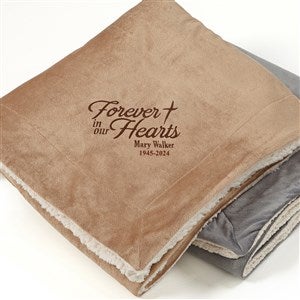 Heartfelt Memories Personalized Sherpa Blanket - 50x60