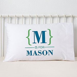 Personalized Kids Pillowcase - Name Bracket