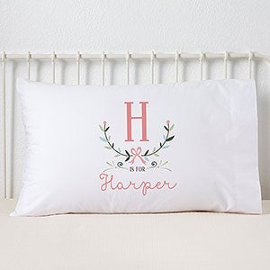 Girly Chic Personalized Pillowcase