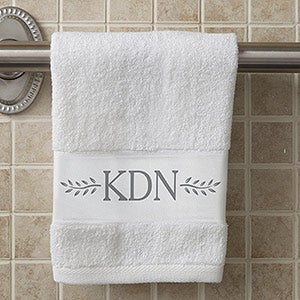 Meadow Monogram Personalized Hand Towel