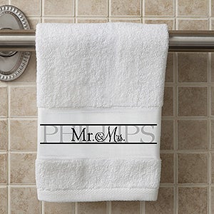 Wedded Pair Personalized Hand Towel Set of 2