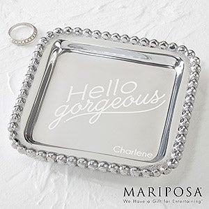Mariposa® String of Pearls Personalized Jewelry Quotes Tray