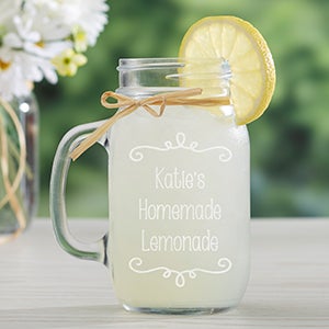 Write Your Own Personalized Glass Mason Jar