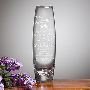 We Love Grandma Personalized Bud Vase