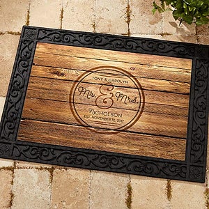 Circle Of Love Personalized Doormat- 18x27