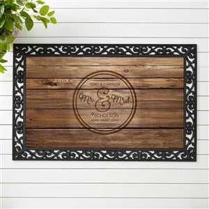 Personalized Printed Wood Doormat - Circle of Love