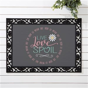 Personalized Grandparent Doormat - Live, Love, Spoil
