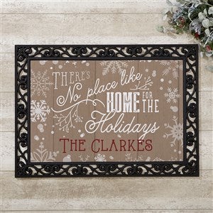 Personalized Holiday Doormat - No Place Like Home