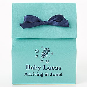 Baby Personalized Stardream Tote Favor Boxes - Straight