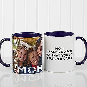 personalized photo coffee mugs for her blue loving them for her