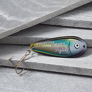 Personalized Fishing Lures - Fish O'Clock