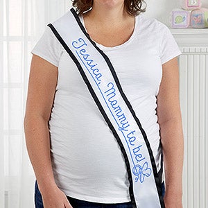 Baby Shower Personalized Satin Sash