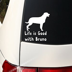 I Love My Pet Personalized Window Decal - #16017