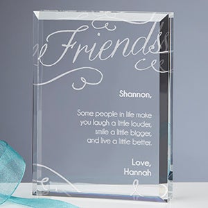 Friends Forever Engraved Keepsake