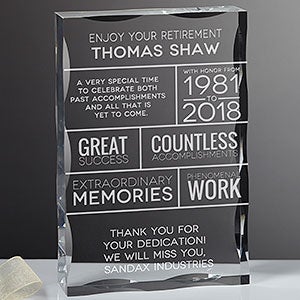Personalized Office Gifts Personalizationmall Find The Perfect Retirement Gifts To Celebrate Careers Of Teachers Coworkers Friends And Family